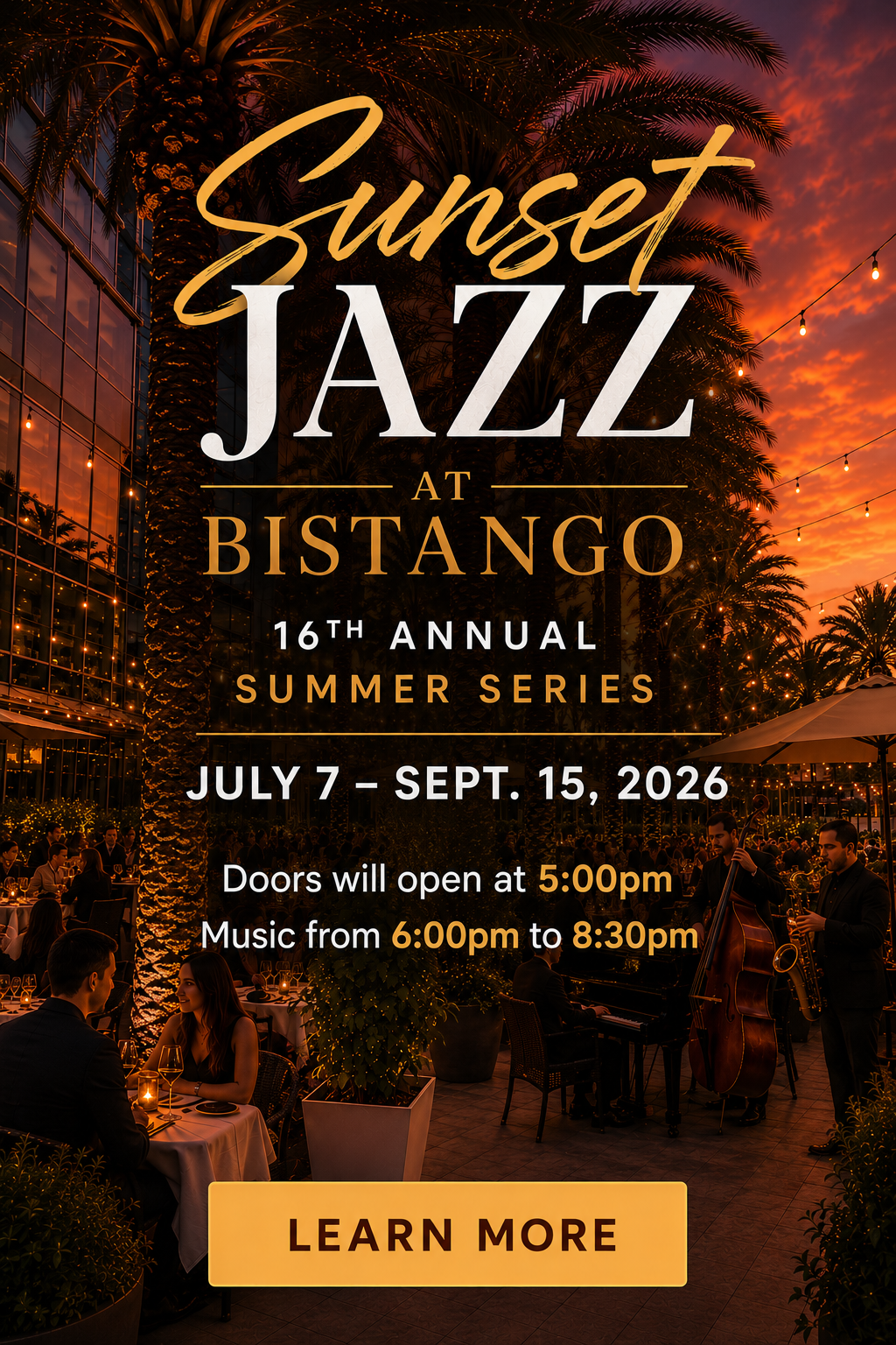 Bistango Sunset Jazz Popup